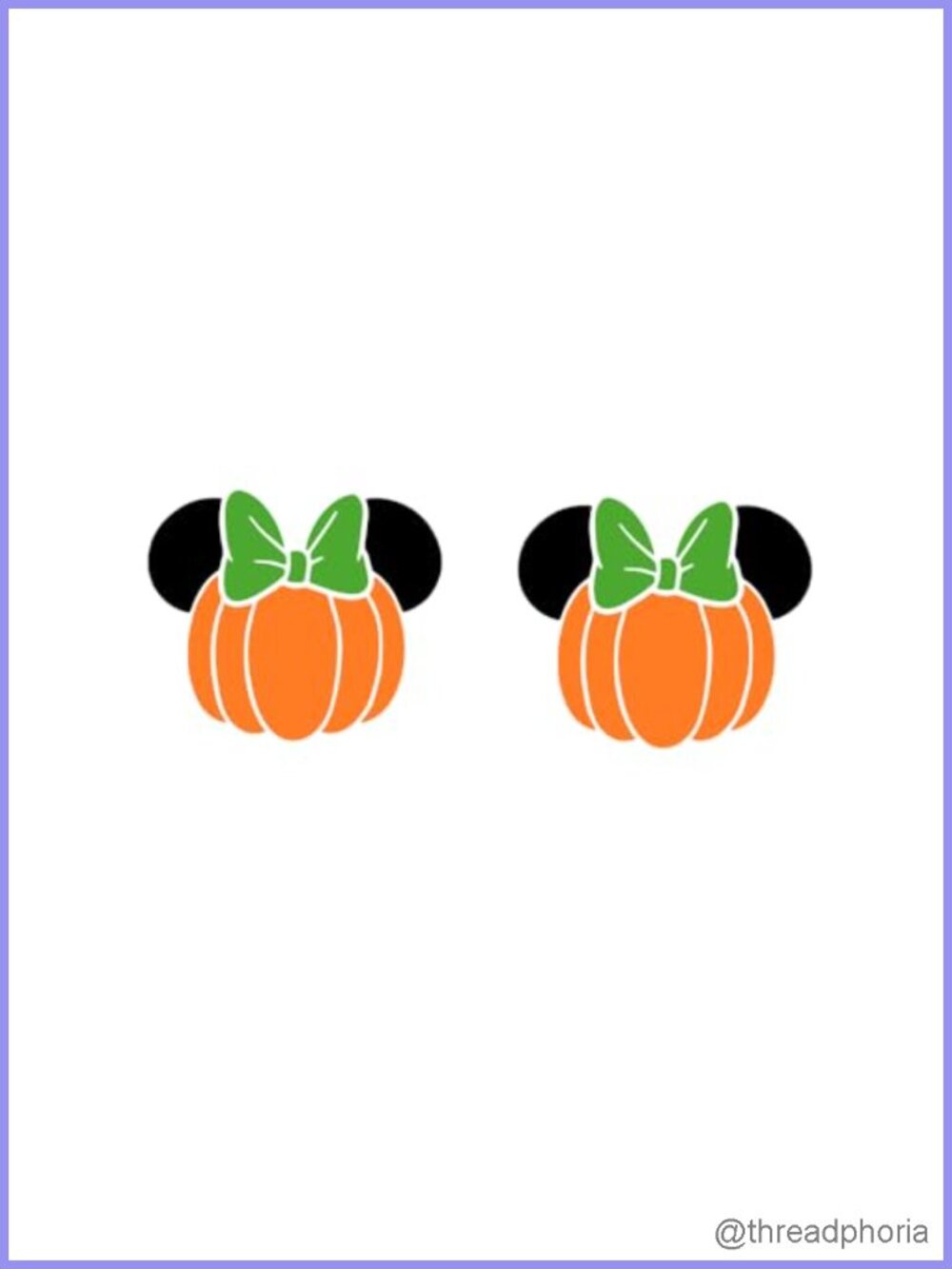 Pumpkin Mouse Stud Earrings Women Acrylic Push Back Halloween Fall Jewelry